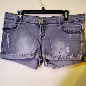 Forever 21 Grey Denim Shorts